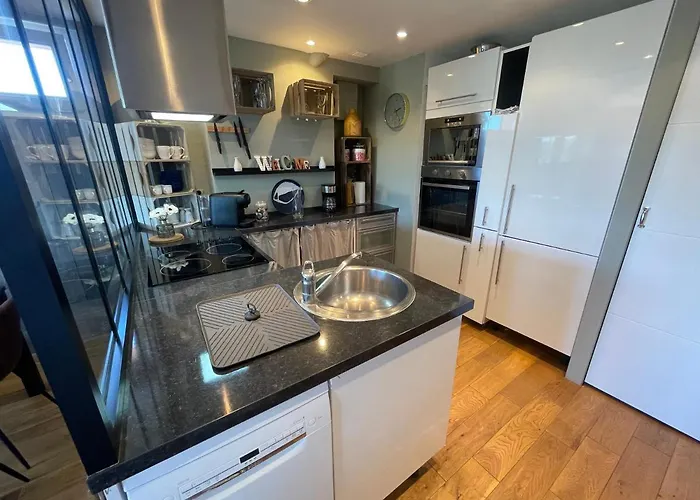 Mizar, Joli Appt Renove Avec Parking Et Balcon * קורסיי-סור-מר